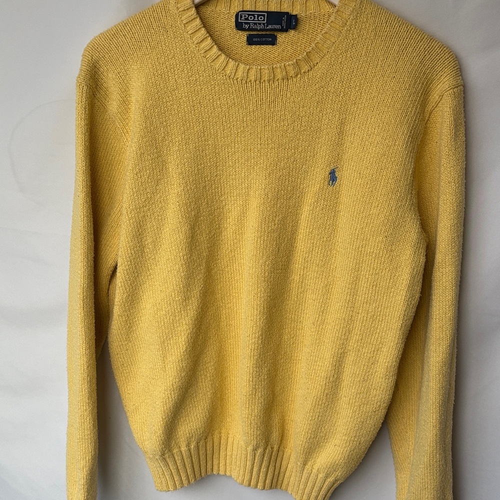 Polo by Ralph Lauren Men's Crewneck Sweater in Sunny Yellow